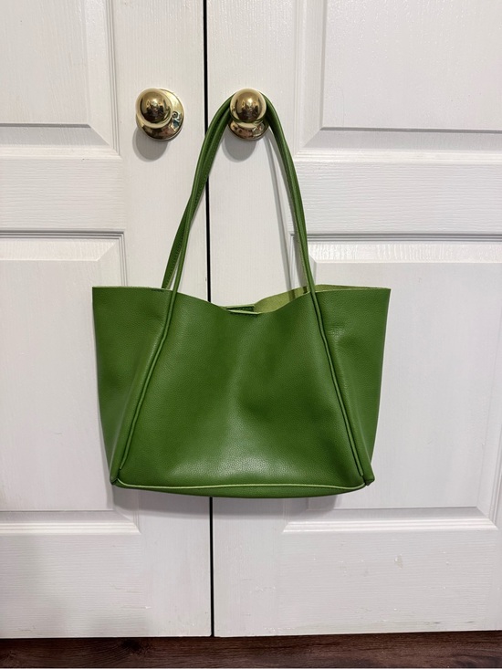 Portland Leather Handbags - Portland Leather Olive Green Pebbled Tote